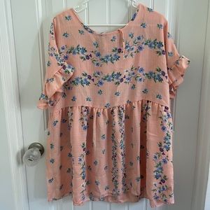 Chic soul floral blouse *please read*